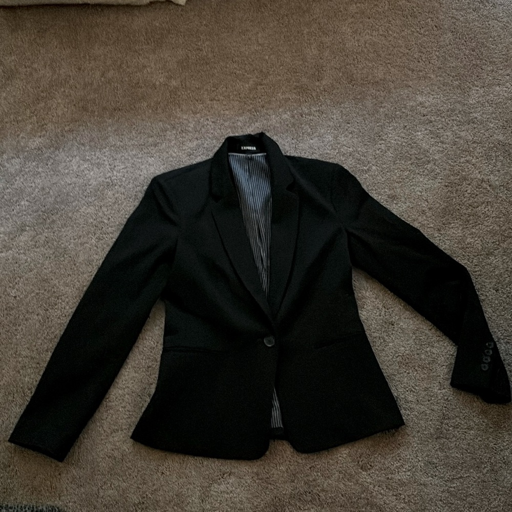 Express single breasted black blazer